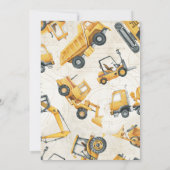 Bodempomp Truck Birthday Kaart (Achterkant)