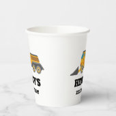 Bodempomp Truck Birthday Papieren Bekers (Links)