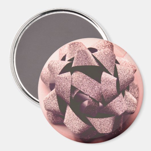 Bodemroos gouden cadeau magneet (Voorkant / Achterkant)