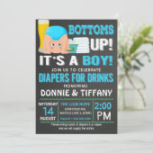 Bodemschilders voor Drinken Het is een jongen Kaart (Staand voorkant)