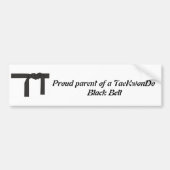 Bodemsticker met zwarte gordel bumpersticker (Voorkant)