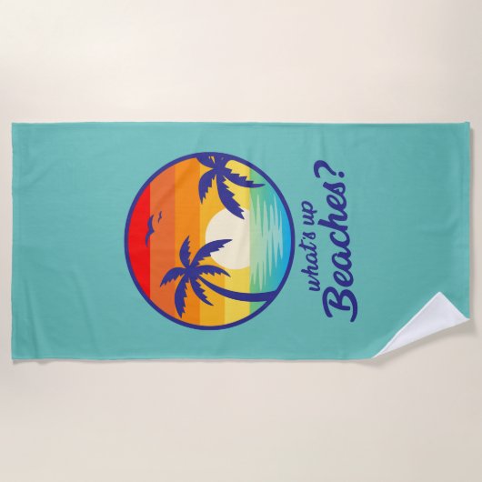 Bodemstranden, grappig, cool strand  strandlaken (Voorkant)