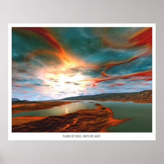 Bodemstromen, lichtbronnen poster (Voorkant)
