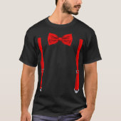BodemStropdas met Suspenders Funny Wedding and Spe T-shirt (Voorkant)