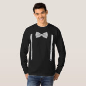 BodemStropdas met Suspenders Funny Wedding T-shirt (Voorkant volledig)