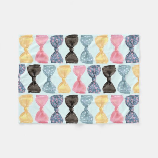 BodemStropdassen Fleece Deken (Voorkant (Horizontaal))