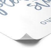 Bodemteken "Gelieve te ondertekenen" Typografie |  Poster (Hoek)