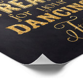 Bodemverdieping, dansprijs in goud poster (Hoek)