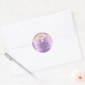 Bodemverpakking Roos druppellavendel Ronde Sticker (Envelop)