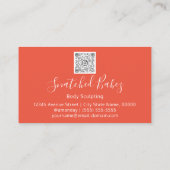 Bodemverzorging QRCODE Coral Gold Flowers Visitekaartje (Achterkant)