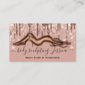 Bodemverzorging QRCode Logo Roos poeder Visitekaartje (Voorkant)