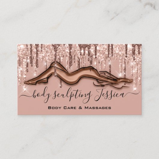 Bodemverzorging QRCode Logo Roos poeder Visitekaartje (Voorkant)