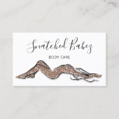 Bodemverzorging QRCODE Roos Glitter SPA Visitekaartje (Voorkant)