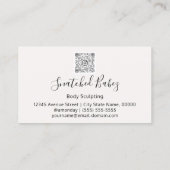 Bodemverzorging QRCODE Roos Wit Visitekaartje (Achterkant)