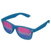 Bodemvlaggenstaat Bisexuality pride Party Shades Retro Zonnebril (Gekanteld)