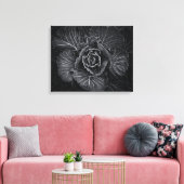 Bodemvloeren in zwart-wit nr. 108 canvas afdruk (Insitu (Woonkamer))