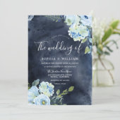 Bodemweddenschappen tussen Navy en Sky Blue Waterv Kaart (Staand voorkant)