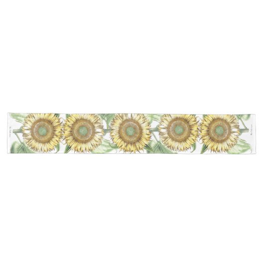 Bodemzonnebloemen, Florence Table Runner Lange Tafelloper (Horizontaal)