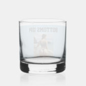 BODEN OMHOOG! G-STRING MEISJE WHISKEY GLAZEN GLAS (Achterkant)