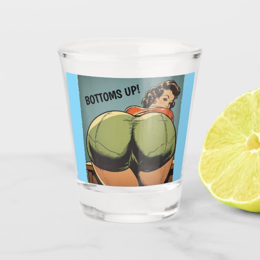BODEN UIT! KIKKERBIL SHOTGLAS SHOT GLAS (Voorkant)