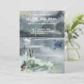 Bodenlandschap met zwanenweddenschap kaart (Staand voorkant)