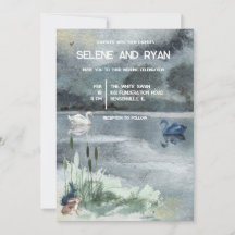 Bodenlandschap met zwanenweddenschap