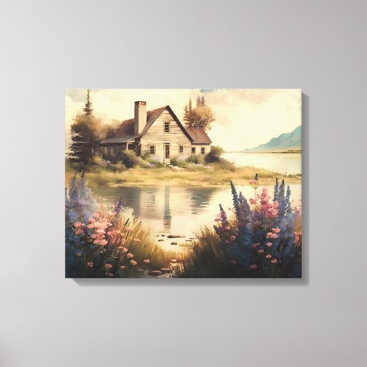 Bodenmeer op het platteland canvas afdruk (Voorkant)