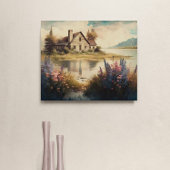 Bodenmeer op het platteland canvas afdruk