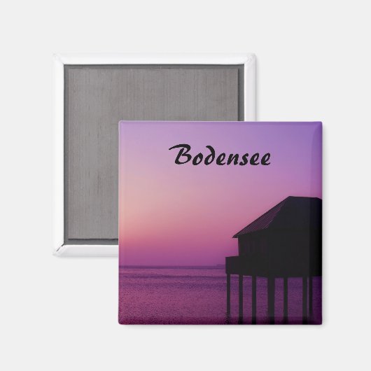Bodenmeer tijdens Sunset Souvenir Magneet (Voorkant / Achterkant)