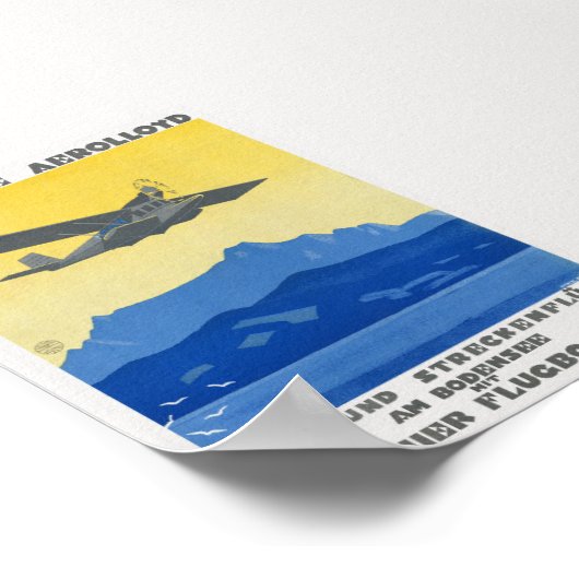 Bodensee Aerolloyd Vintage Poster 1925 (Hoek)