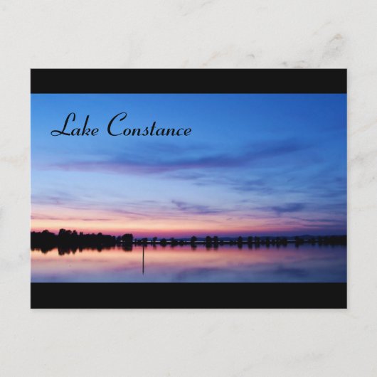 Bodensee bij zonsondergang - Briefkaart (Voorkant)