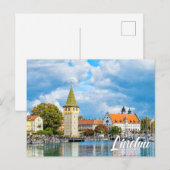 Bodensee, Lindau, Duitsland Briefkaart (Voorkant / Achterkant)