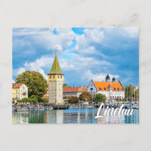 Bodensee, Lindau, Duitsland Briefkaart
