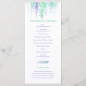 Bodenwijnen met een groen programma voor waterverf programmakaart (Achterkant)