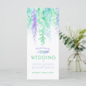 Bodenwijnen met een groen programma voor waterverf programmakaart (Staand voorkant)