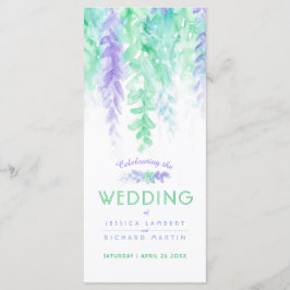 Bodenwijnen met een groen programma voor waterverf programmakaart