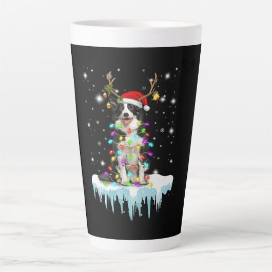 Boder Colline Rendier Kerstcadeau Latte Mok (Voorkant)