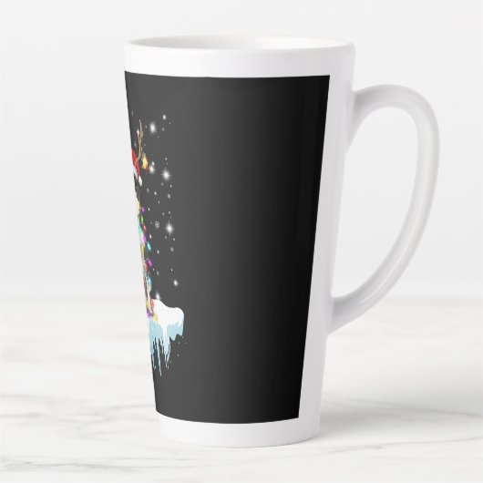 Boder Colline Rendier Kerstcadeau Latte Mok (Rechts)