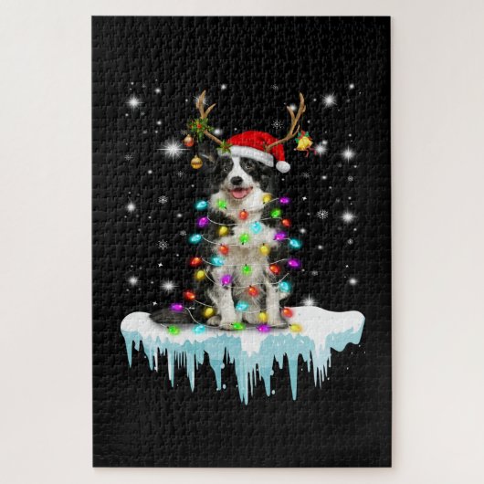Boder Colline Rendier Kerstcadeau Legpuzzel (Verticaal)