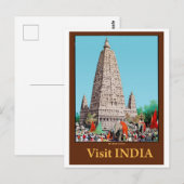 Bodh Gaya, India Briefkaart (Voorkant / Achterkant)