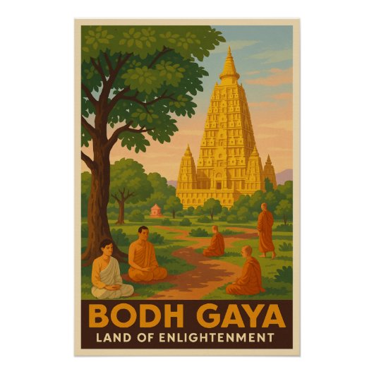 Bodh Gaya - Land van Verlichting Perfect Poster (Voorkant)