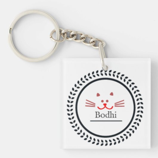 Bodhi de Cat-Sleutelhanger Sleutelhanger (voorkant)