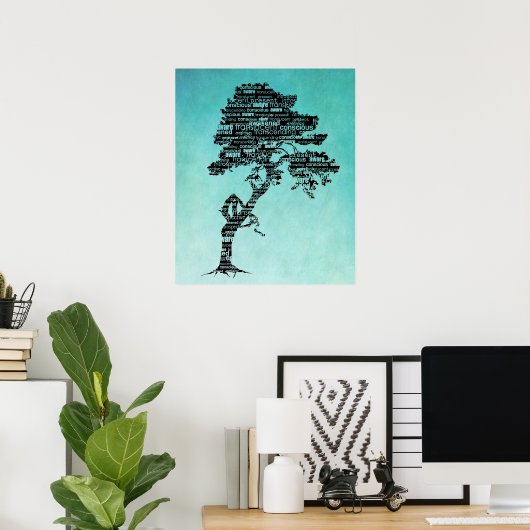 Bodhi Tree-Poster/afdrukken Poster (Thuiskantoor)