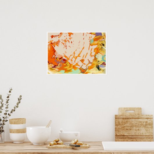 Bodhidharma Crosses the River Poster Art (Keuken)