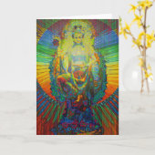 bodhisattva digital 2011 as greeting card kaart (Gele Bloem)