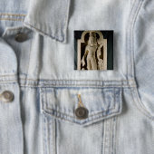 Bodhisattva Padmapani, Sarnath Vierkante Button 5,1 Cm (In situ)