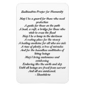 Bodhisattva Prayer for Humanity Magnet Magneet (Verticaal)