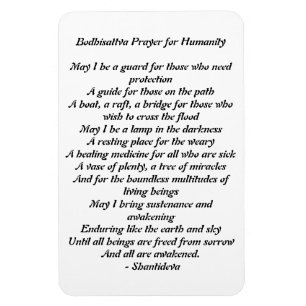Bodhisattva Prayer for Humanity Magnet Magneet