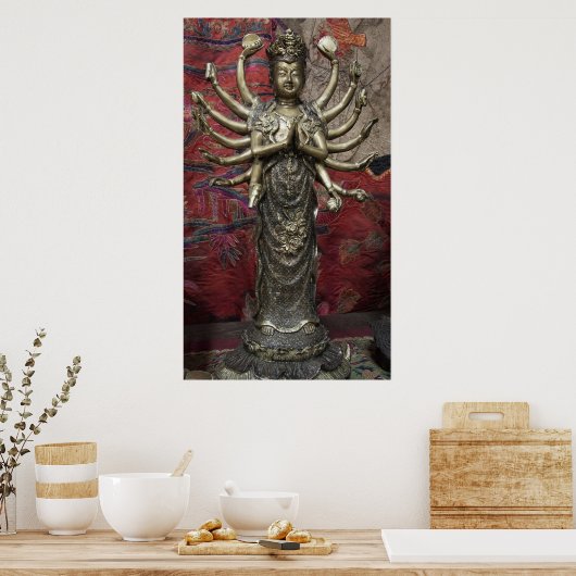 BODHISATTVA THOUSAND ARMED KANNON POSTER (Keuken)