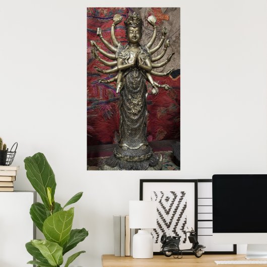 BODHISATTVA THOUSAND ARMED KANNON POSTER (Thuiskantoor)
